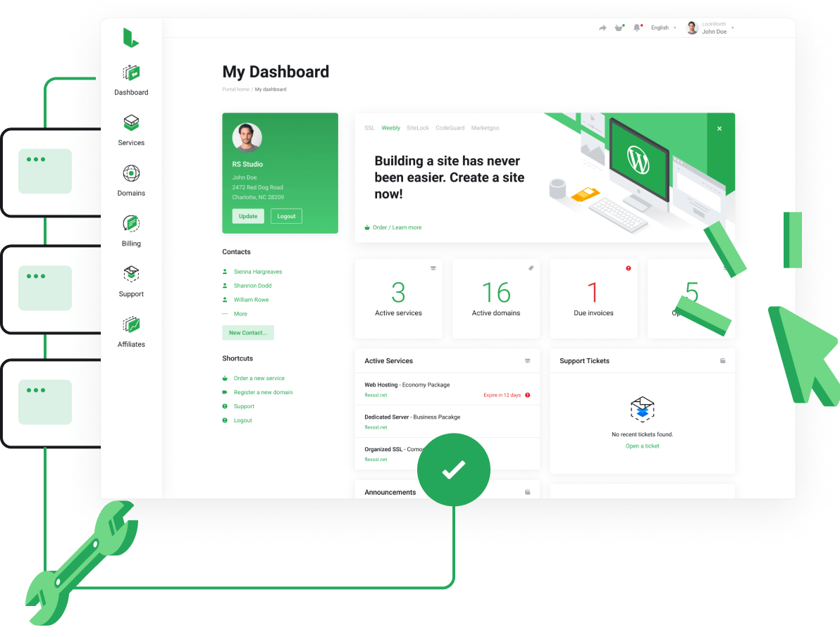 Simple domain management